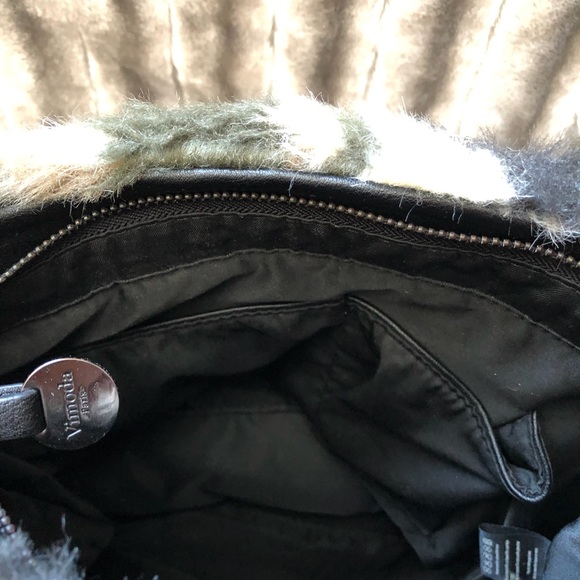 Camouflage 👜 Fringe and Faux Fur Purse NWT - Picture 9 of 10